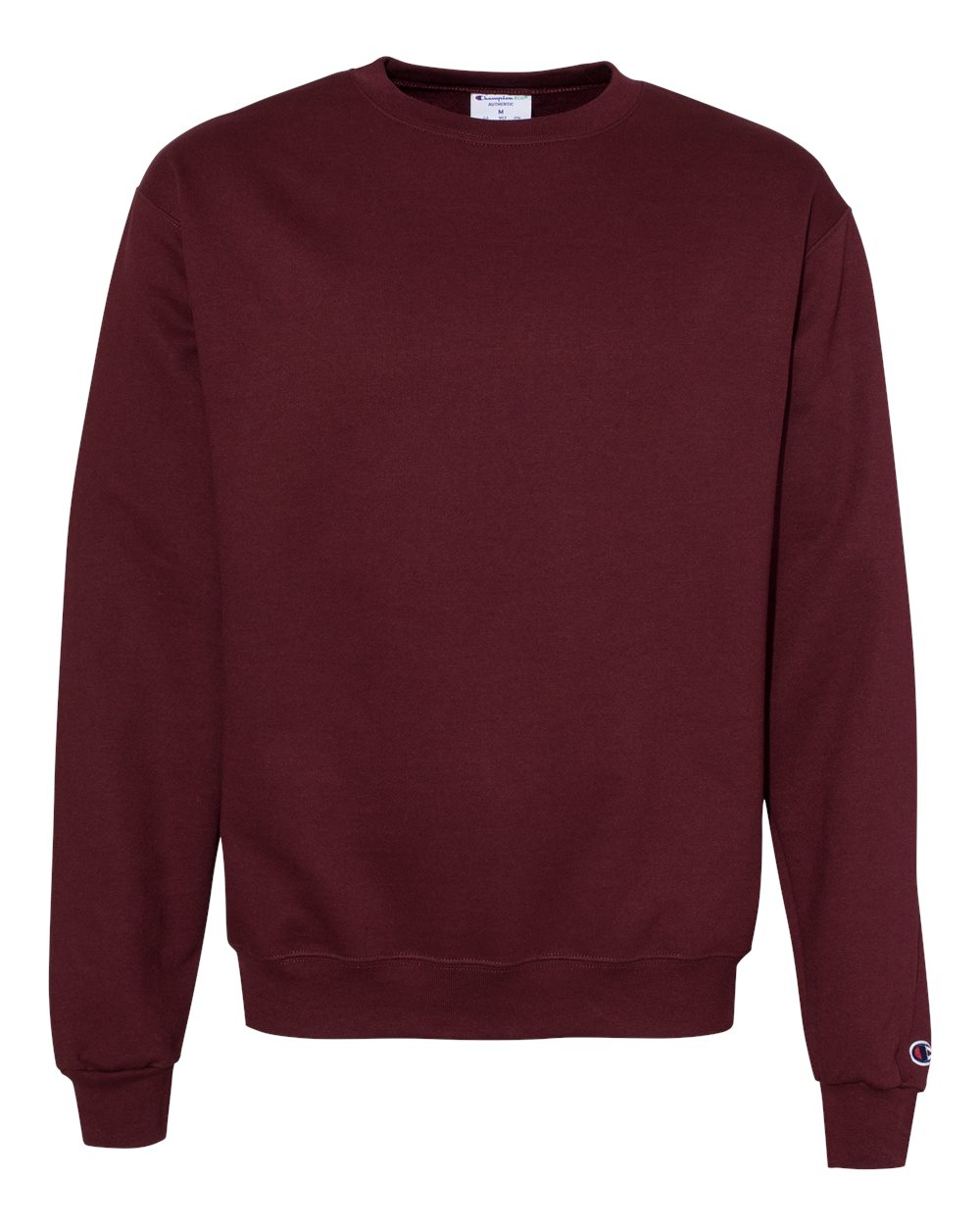 Front View of Maroon Powerblend® Crewneck Sweatshirt - S600