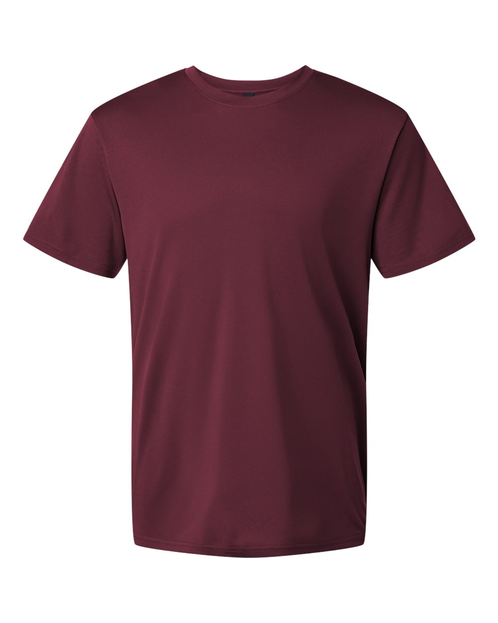 Front View of Maroon Pro-Lock Performance T-Shirt - 48000