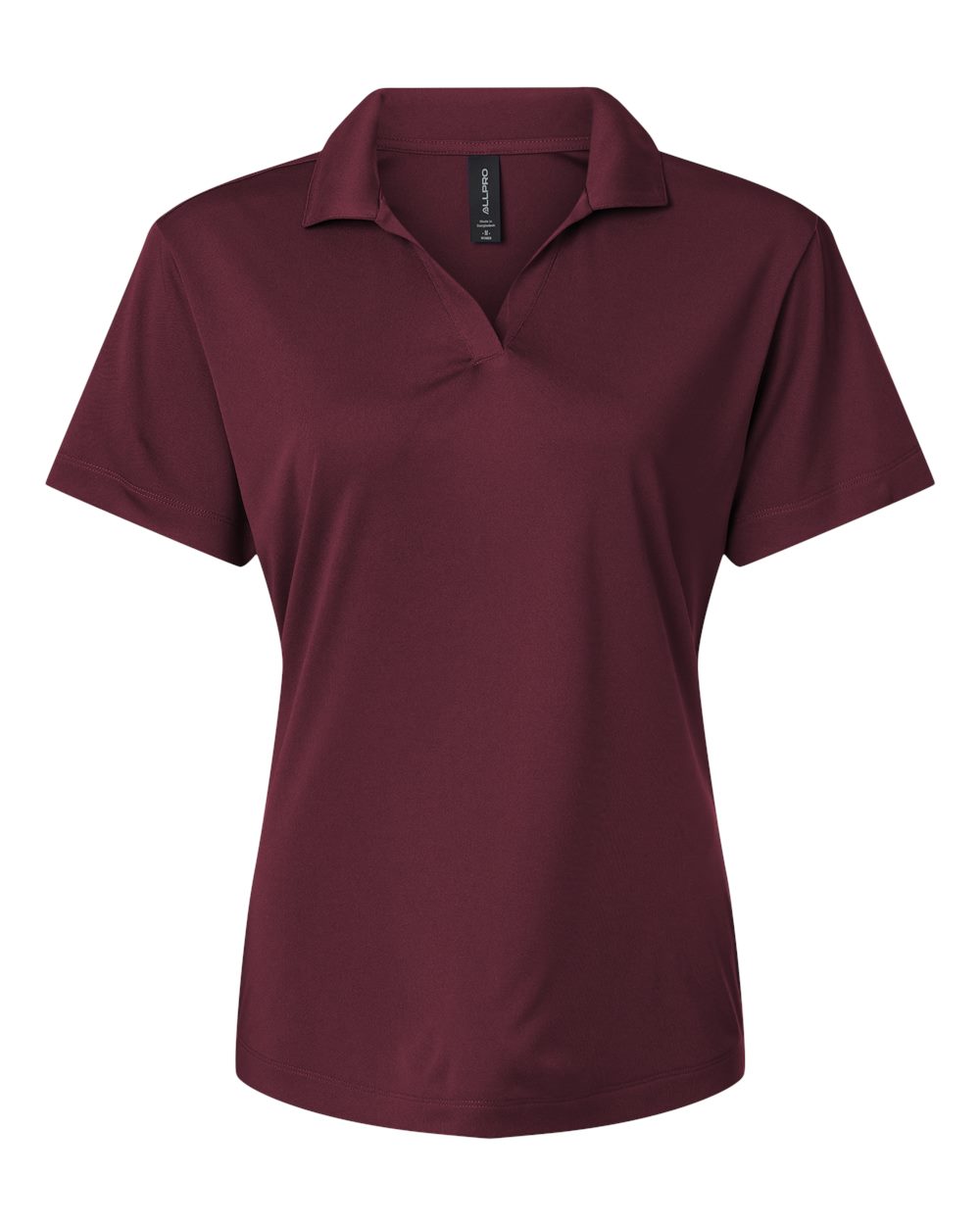 Front View of Maroon Pro-Lock Women's Performance Polo - 41800L