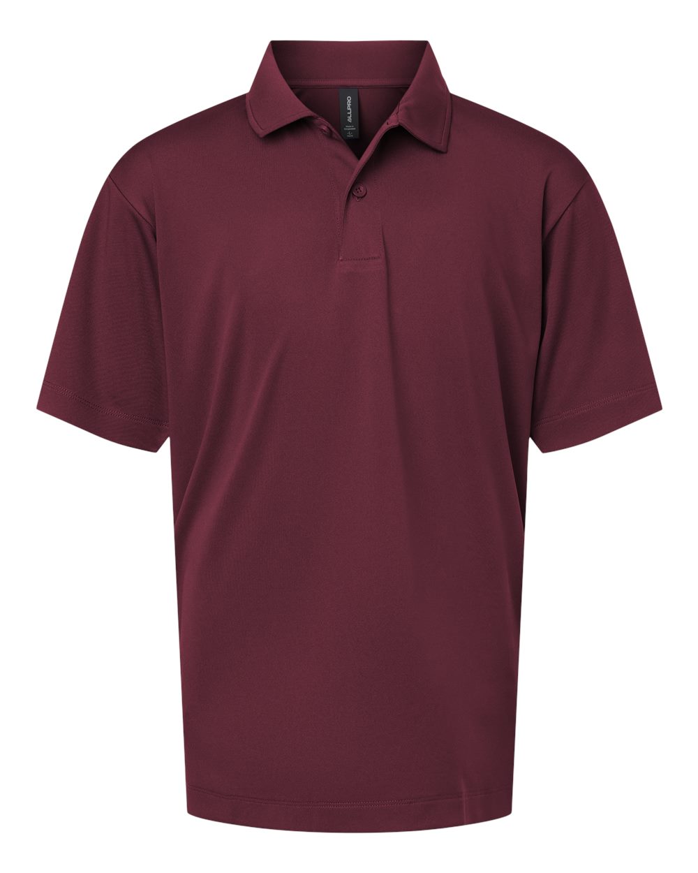 Front View of Maroon Pro-Lock Youth Performance Polo - 41800Y