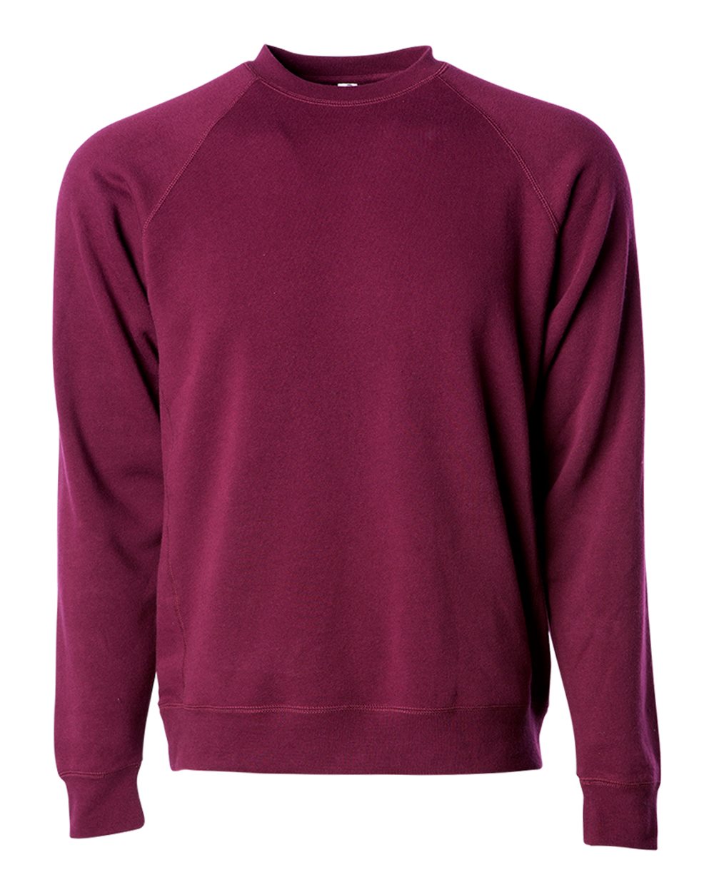 Front View of Maroon Special Blend Crewneck Raglan Sweatshirt - PRM30SBC
