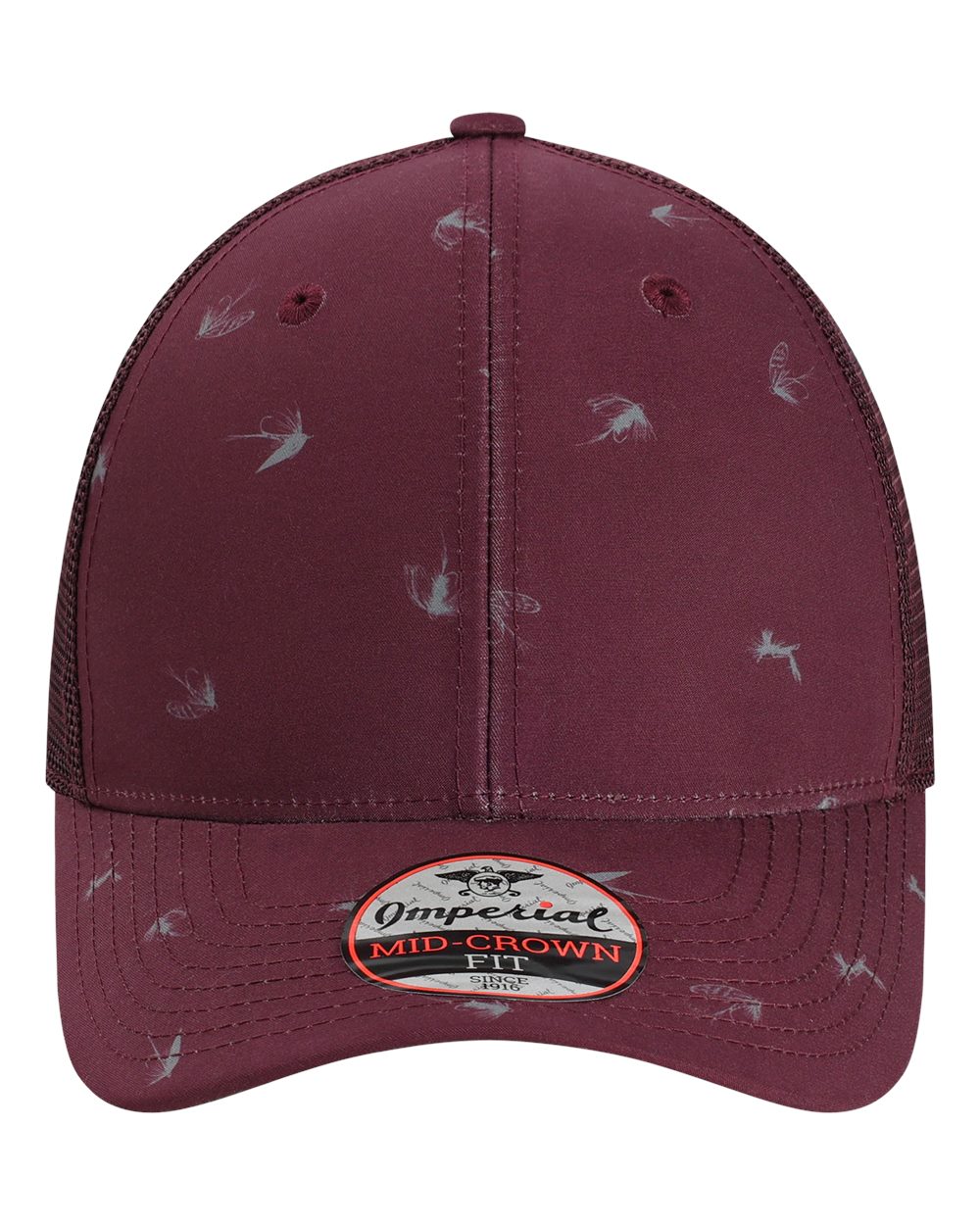 Front View of Maroon The Passenger Side Cap - 4074