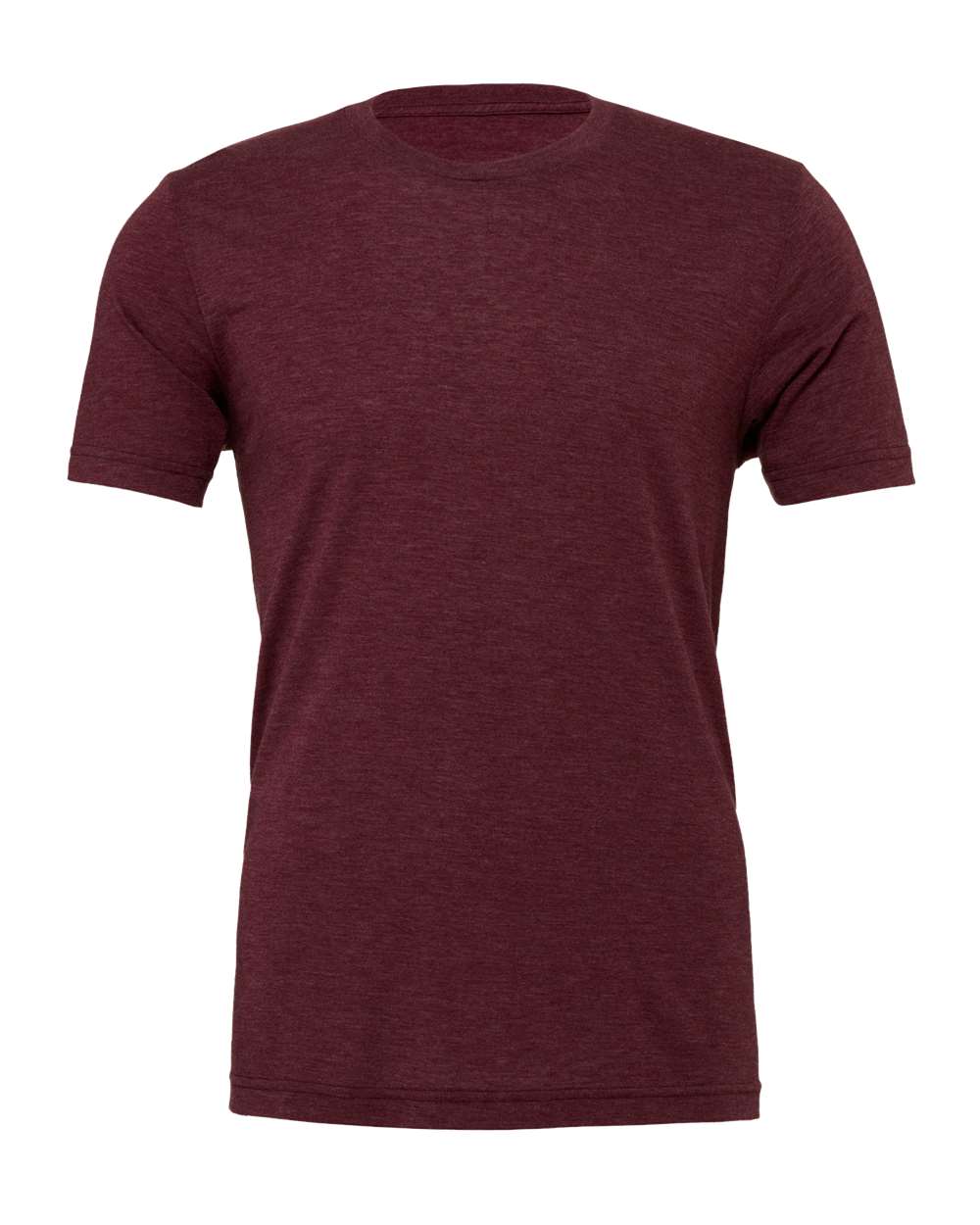 Front View of Maroon Triblend Triblend Tee - 3413