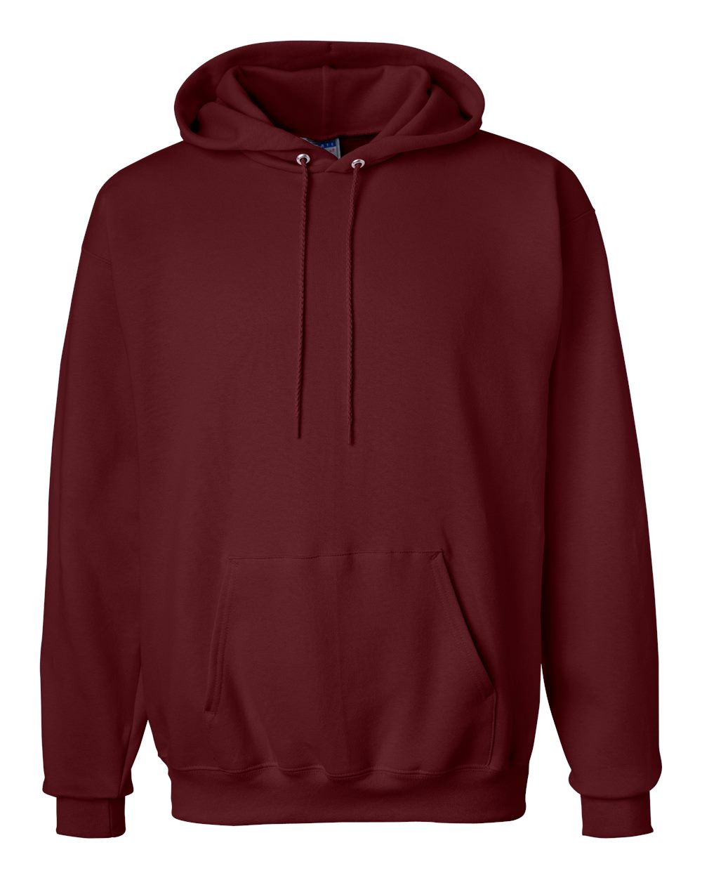 Front View of Maroon Ultimate Cotton® Hooded Sweatshirt - F170