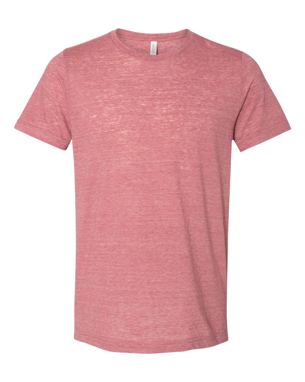 Front View of Mauve Slub Texture Tee - 3650
