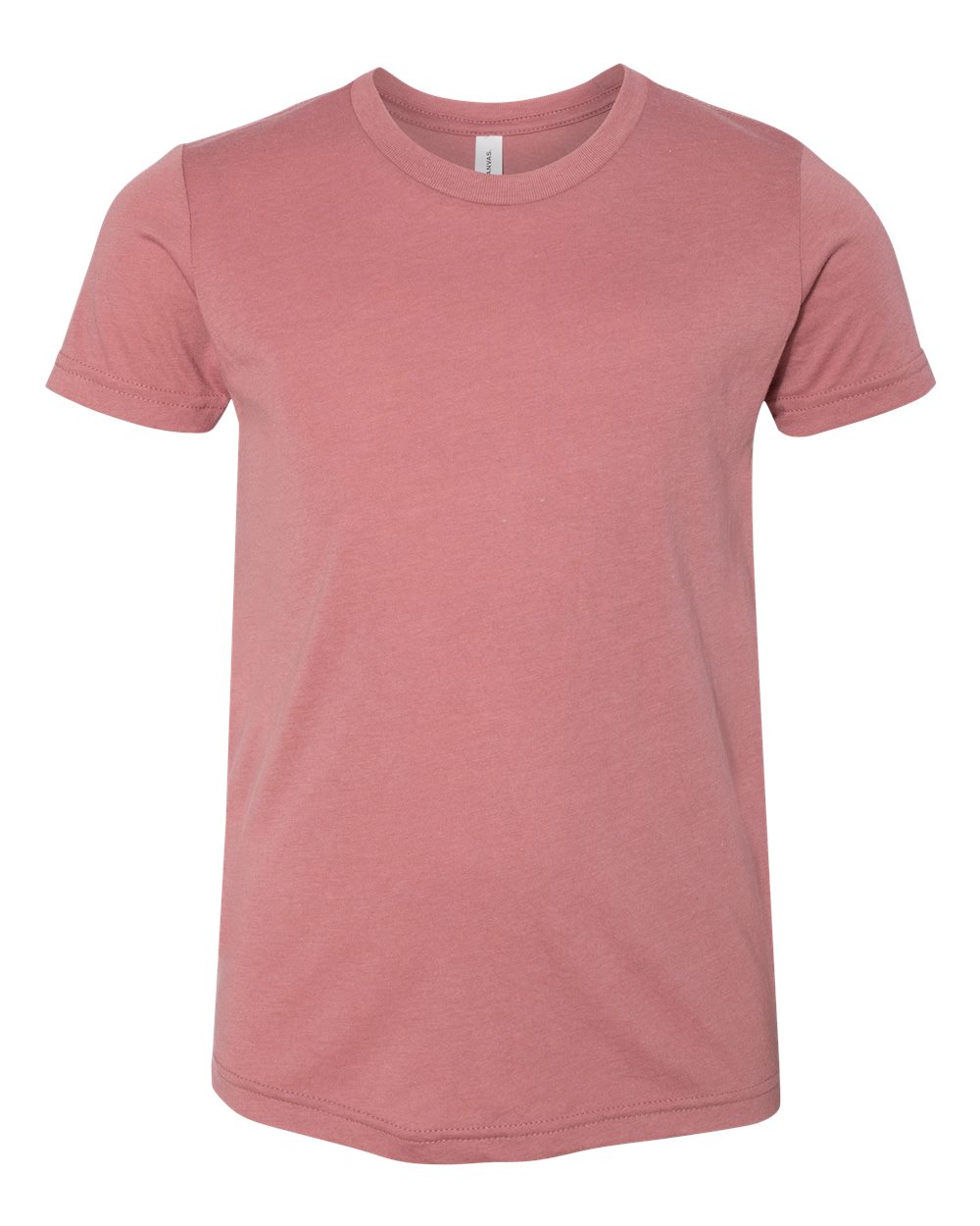 Front View of Mauve Triblend Youth Triblend Tee - 3413Y