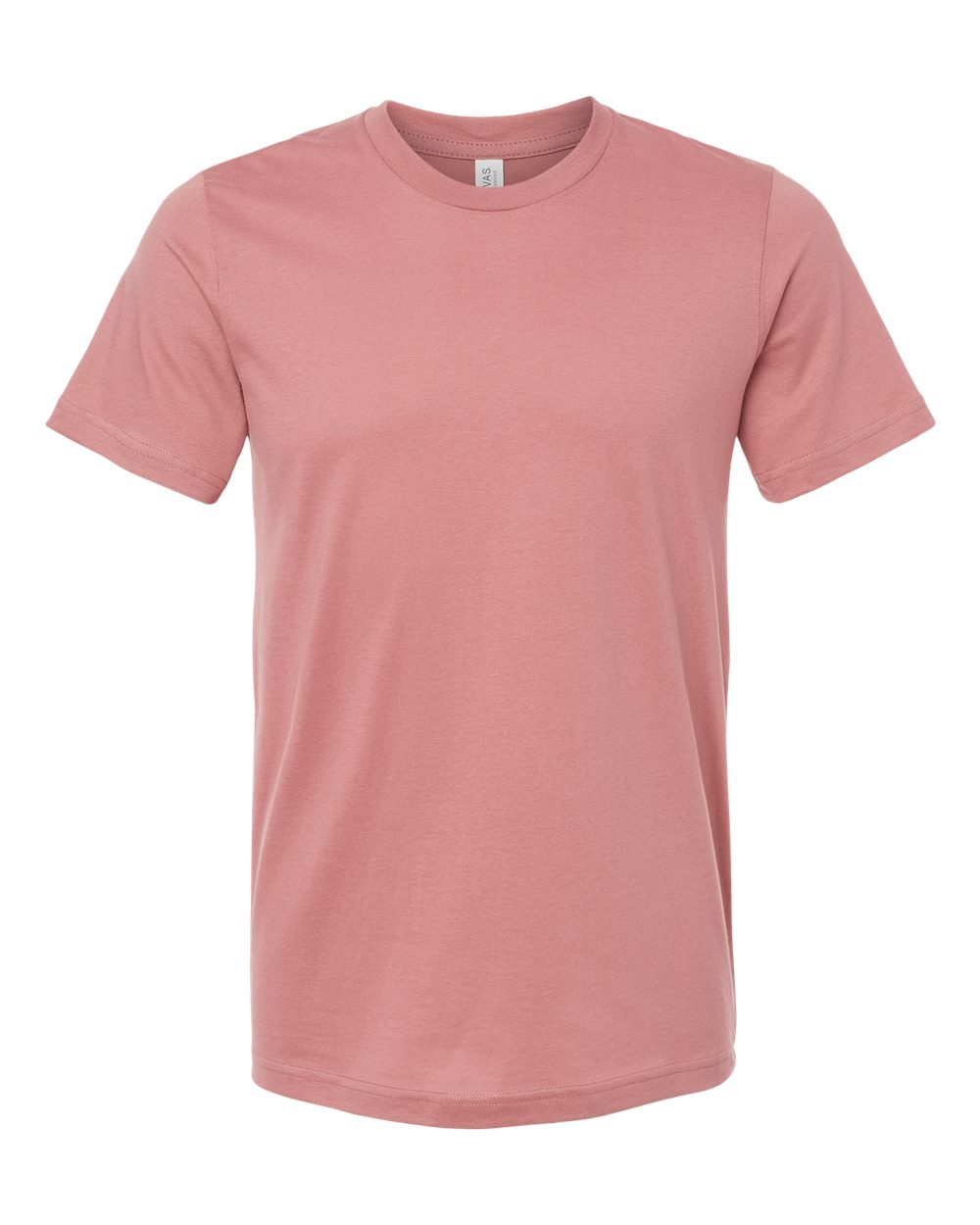 Front View of Mauve USA-Made Jersey Tee - 3001U