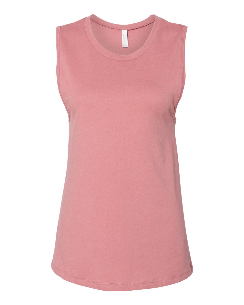 Front View of Mauve Women's Jersey Muscle Tank - 6003
