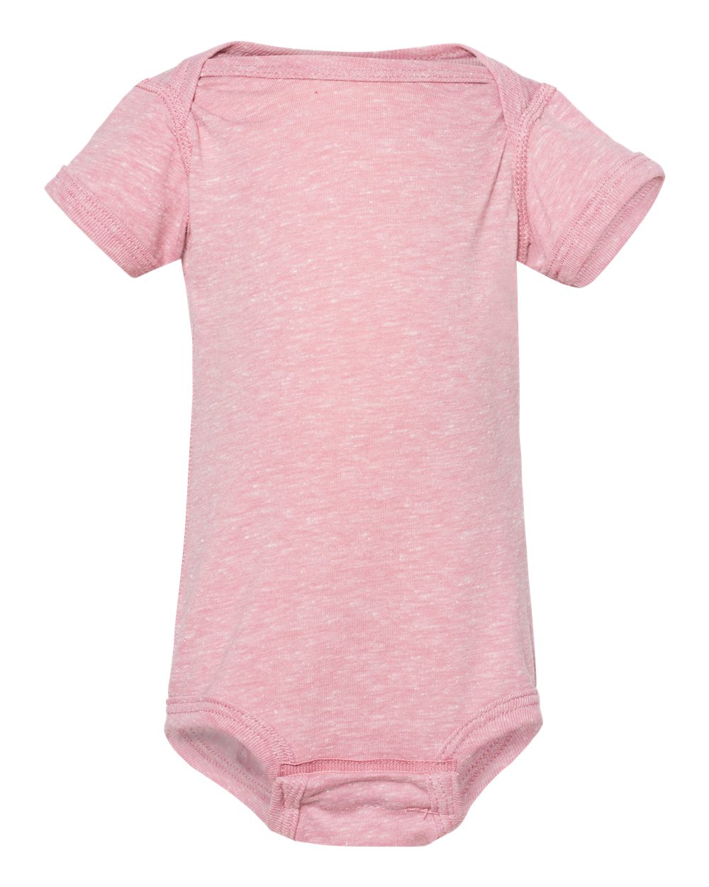 Front View of Mauvelous Melange Infant Harborside Mélange Bodysuit - 4491