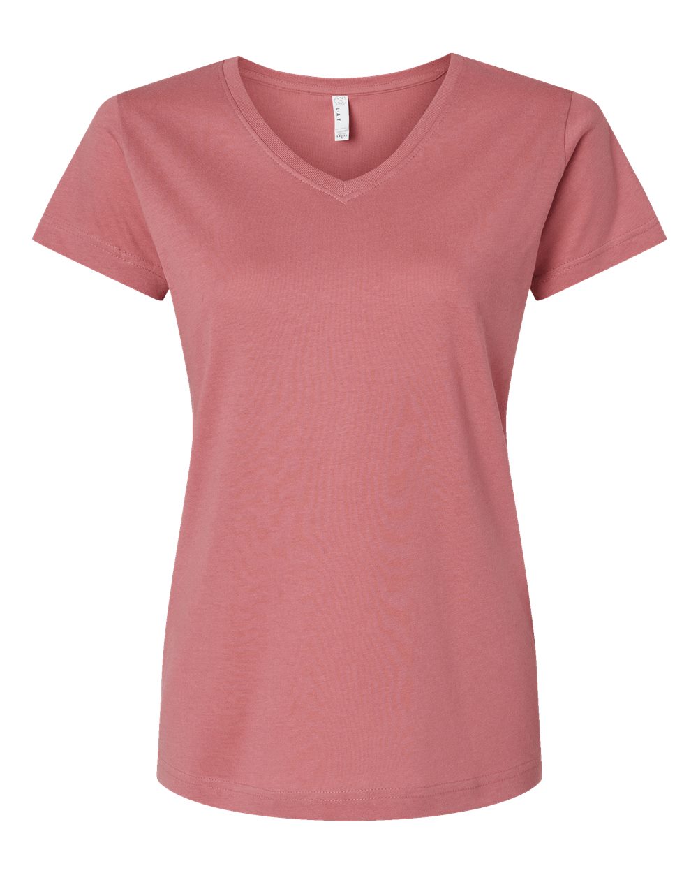 Front View of Mauvelous Women's Fine Jersey V-Neck Tee - 3507