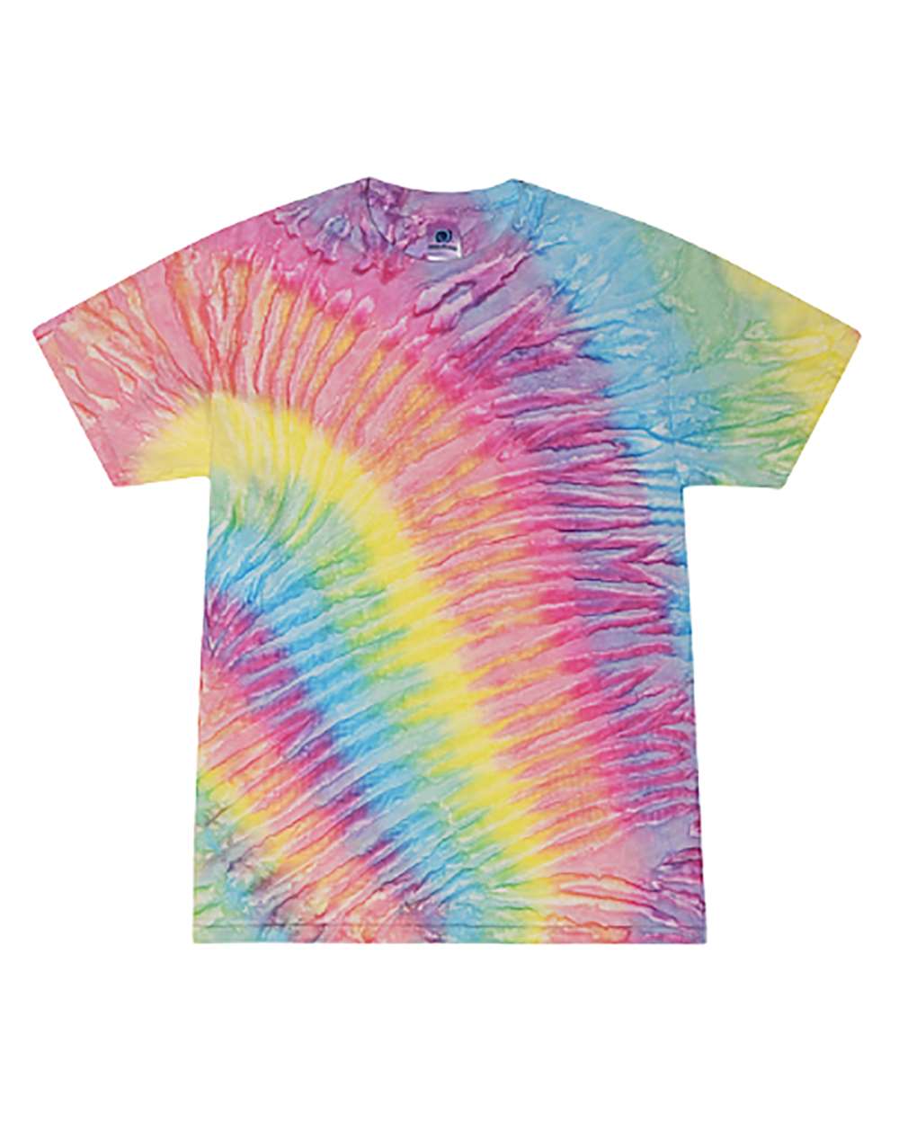 Front View of Meadow Youth Multi-Color Tie-Dyed T-Shirt - CD1000Y