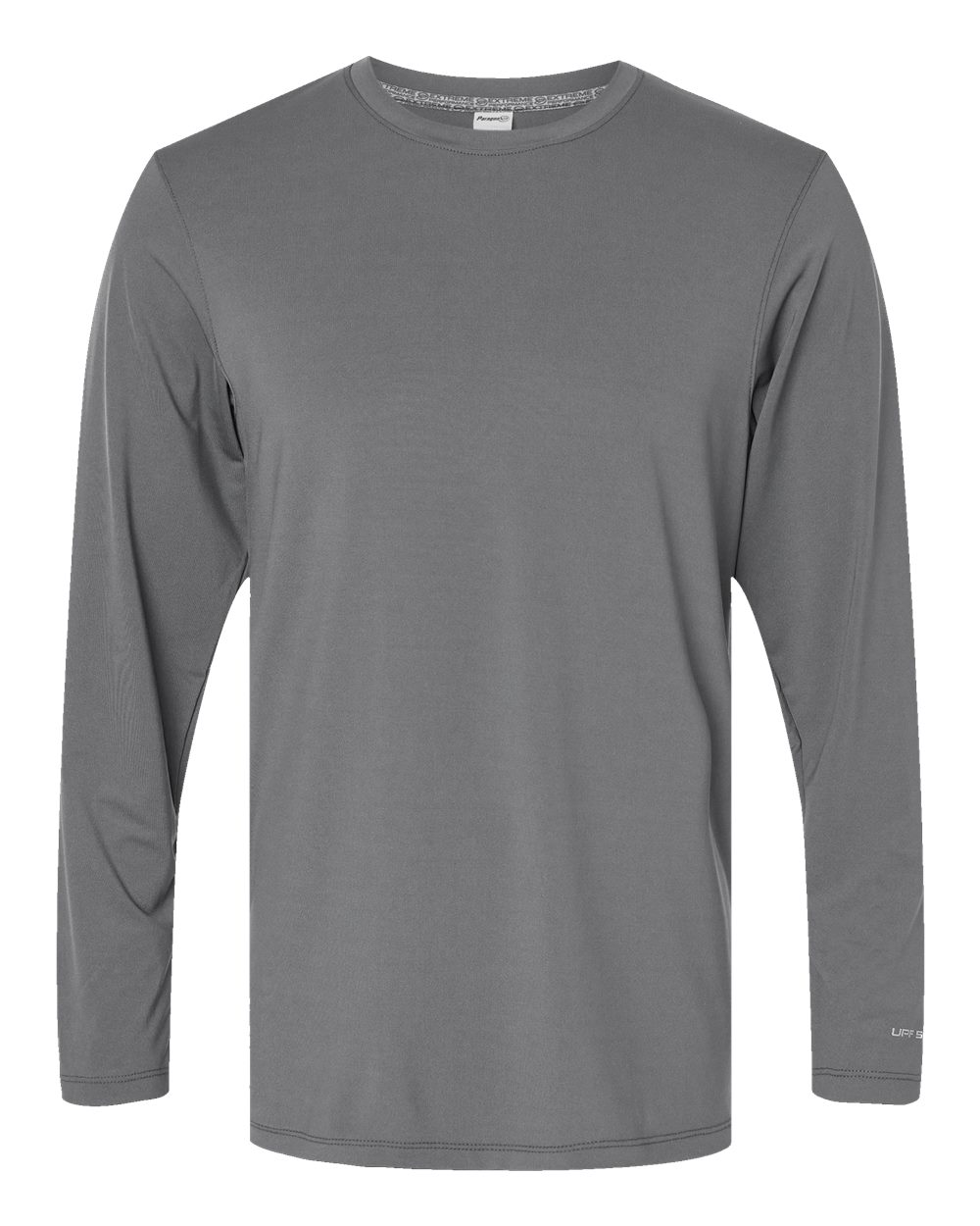 Front View of Medium Grey Aruba Extreme Performance Long Sleeve T-Shirt - 222