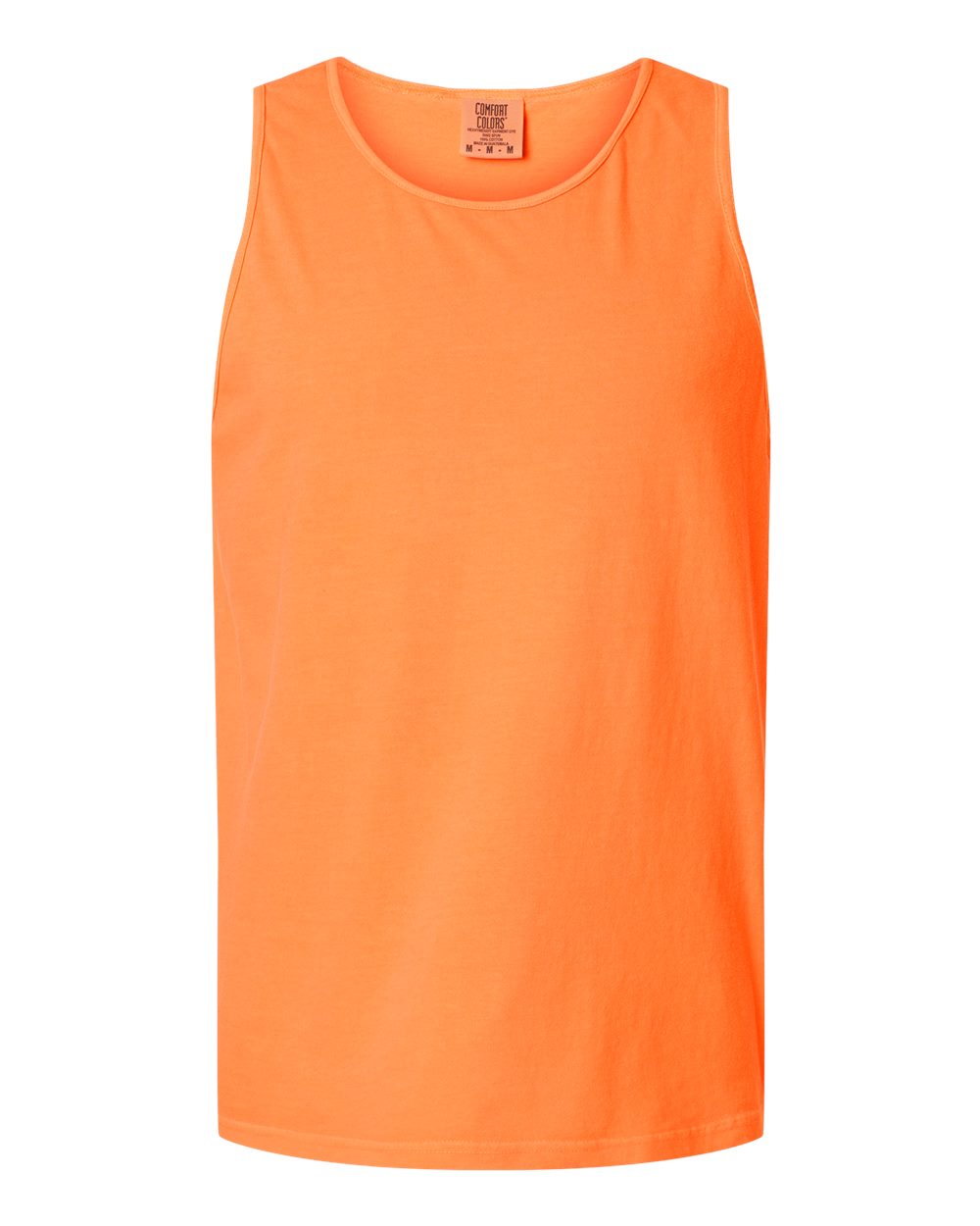 Front View of Melon Garment-Dyed Heavyweight Tank Top - 9360