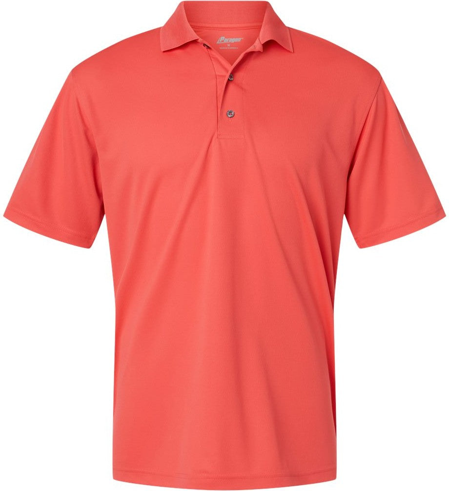Front View of Melon Saratoga Performance Mini Mesh Polo - 100