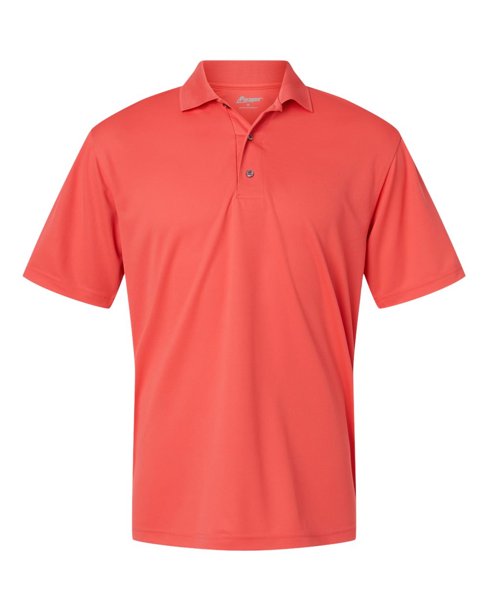 Front View of Melon Saratoga Performance Mini Mesh Polo - 100