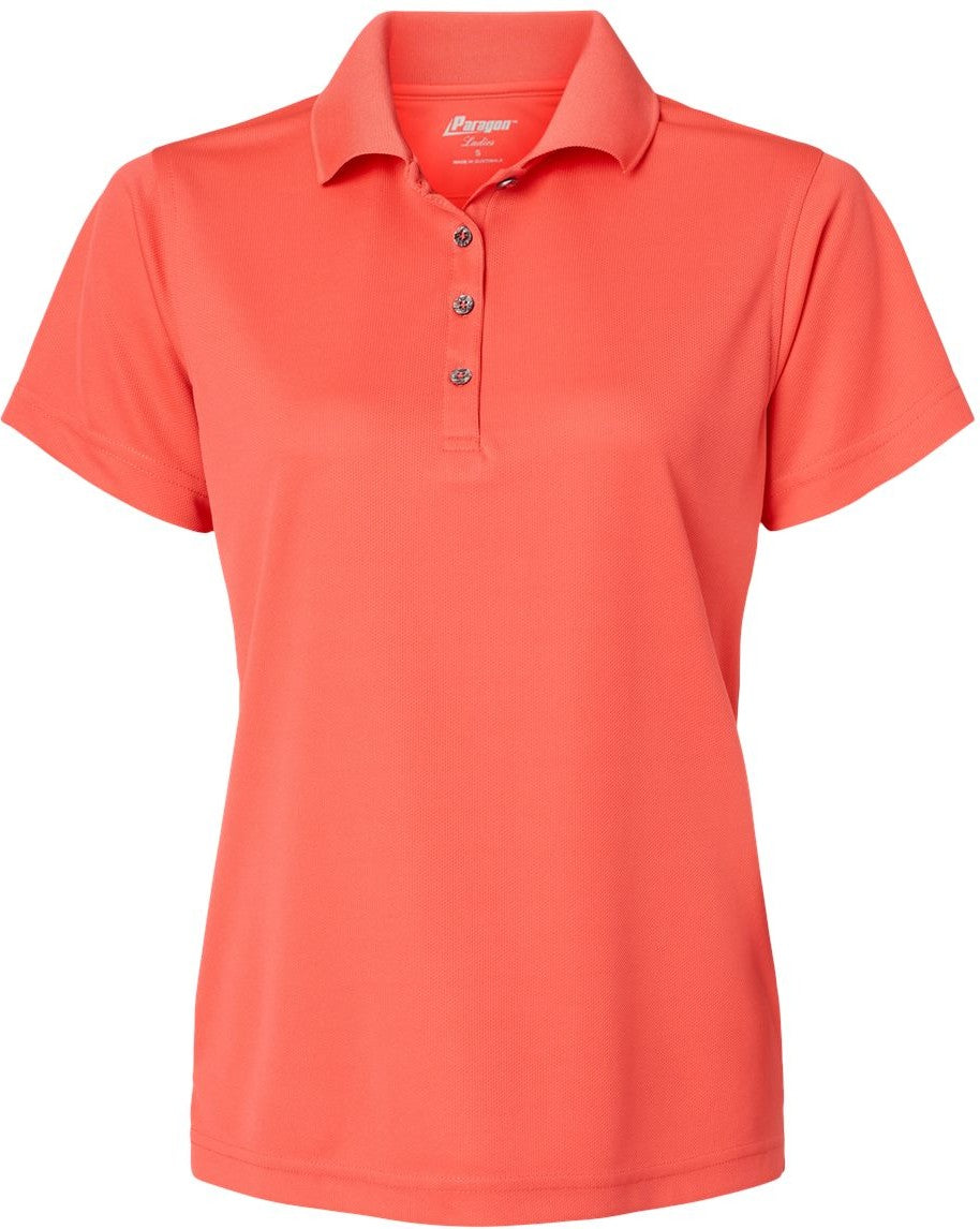 Front View of Melon Women's Saratoga Performance Mini Mesh Polo - 104