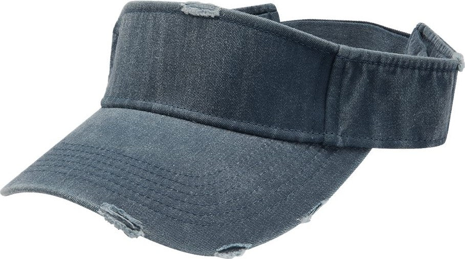 Front View of Midnight Blue Drifter Visor - DV101