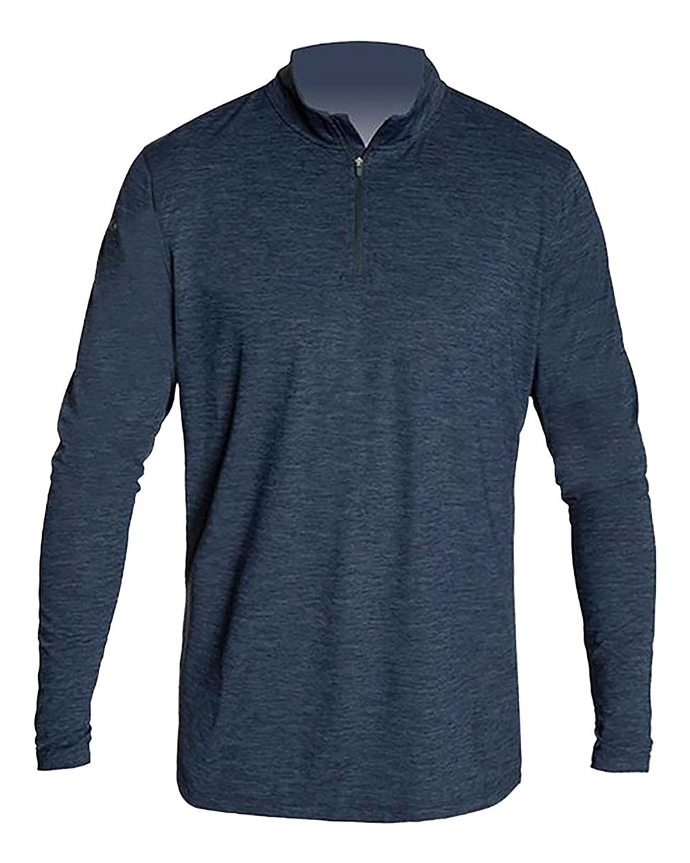 Front View of Midnight Heathered Low Pro Quarter-Zip - MVQTRL9