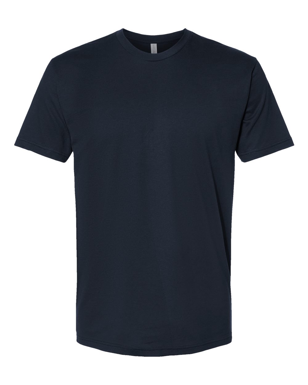 Front View of Midnight Navy Cotton T-Shirt - 3600