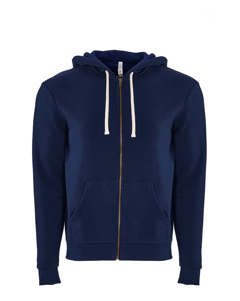 Front View of Midnight Navy Santa Barbara Full-Zip Hoodie - 9602