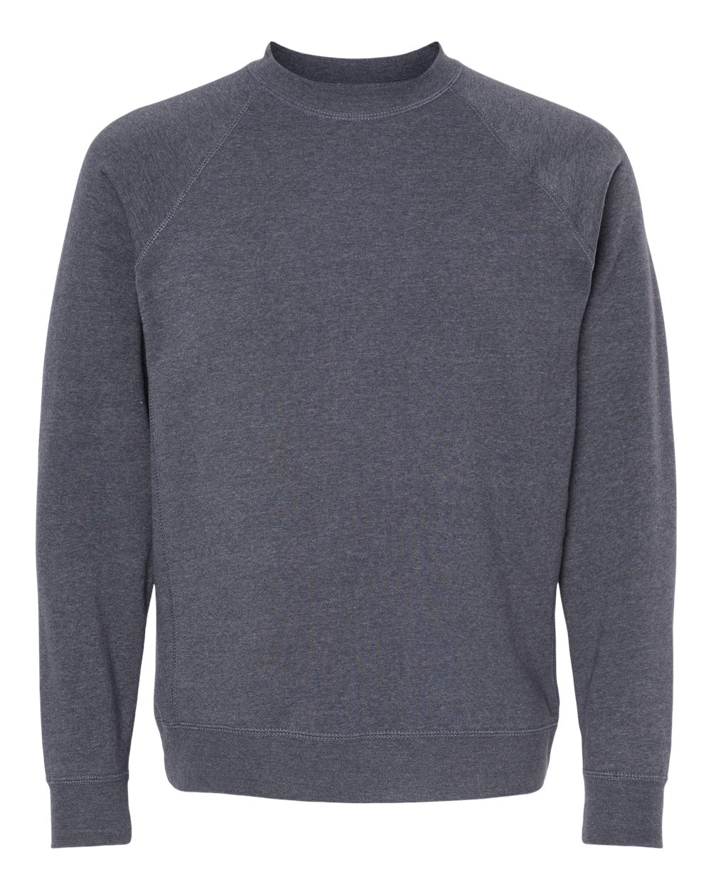 Front View of Midnight Navy Special Blend Crewneck Raglan Sweatshirt - PRM30SBC