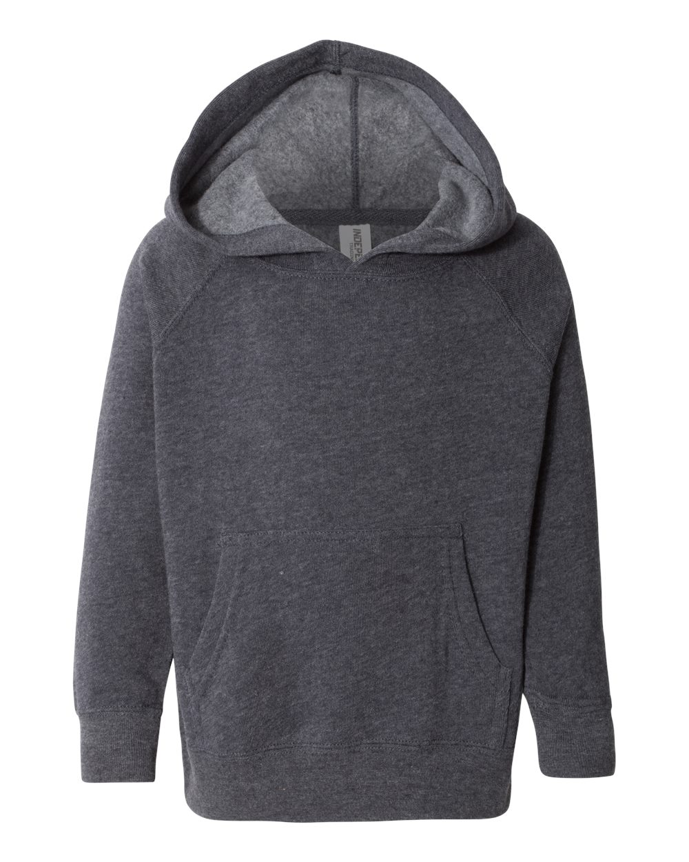 Front View of Midnight Navy Toddler Special Blend Hooded Raglan Sweatshirt - PRM10TSB