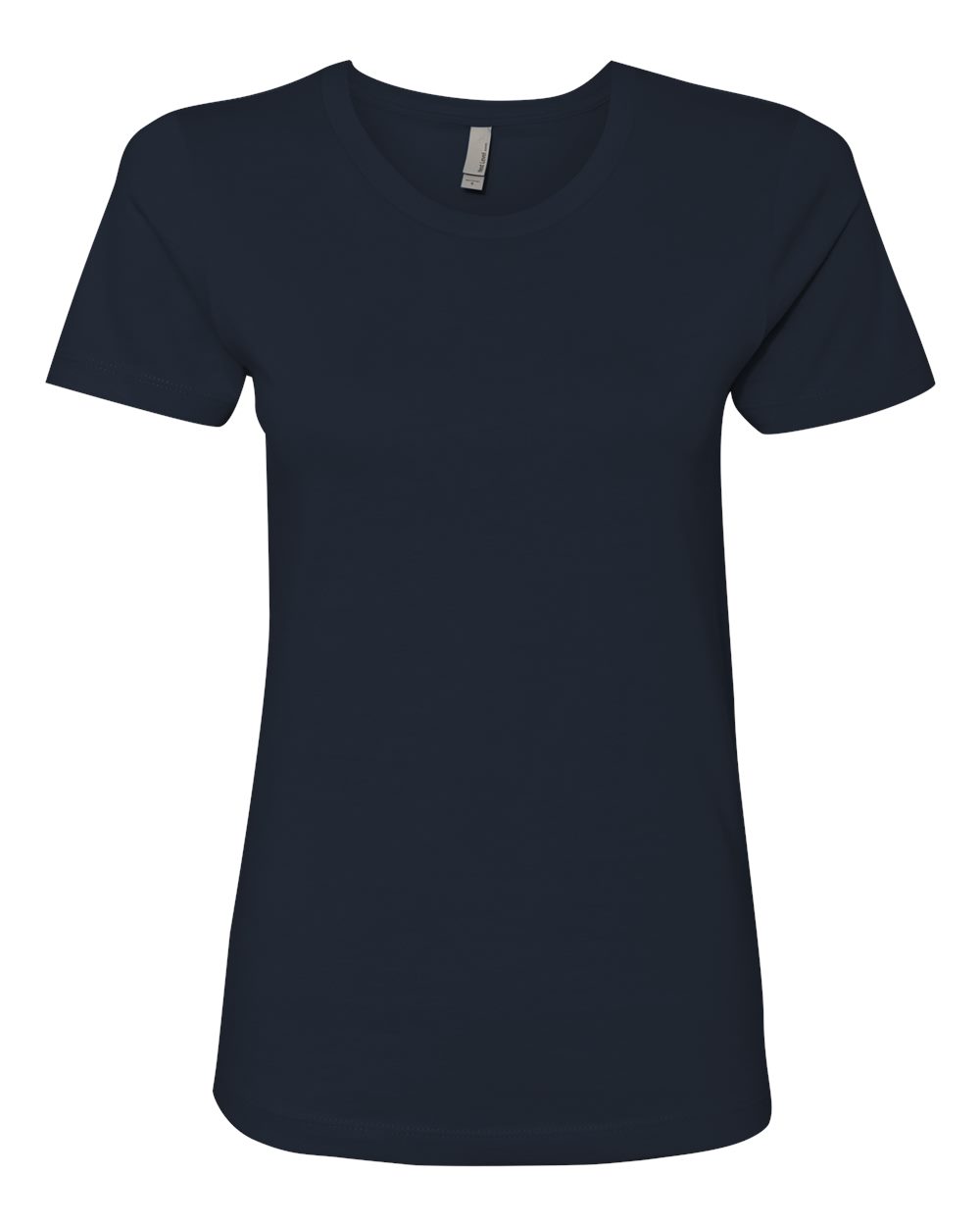 Front View of Midnight Navy Women’s Cotton T-Shirt - 3900