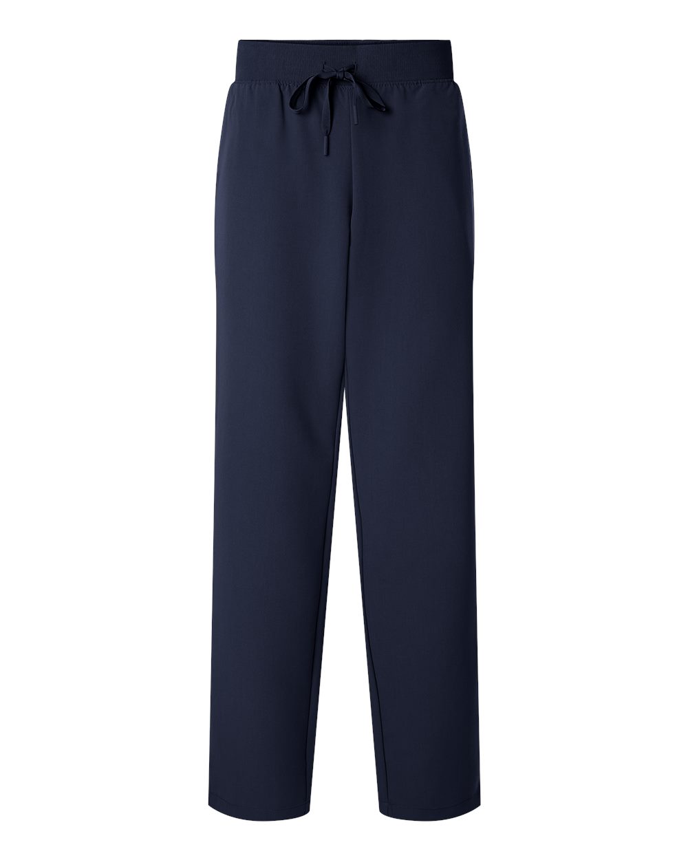 Front View of Midnight Navy Women's Xenos Essential Knit-Waist Scrub Pants - Petite Sizes - W20001P
