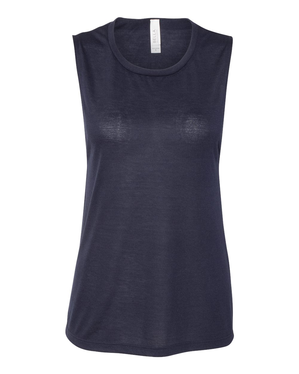 Front View of Midnight Women's Flowy Scoop Muscle Tank - 8803