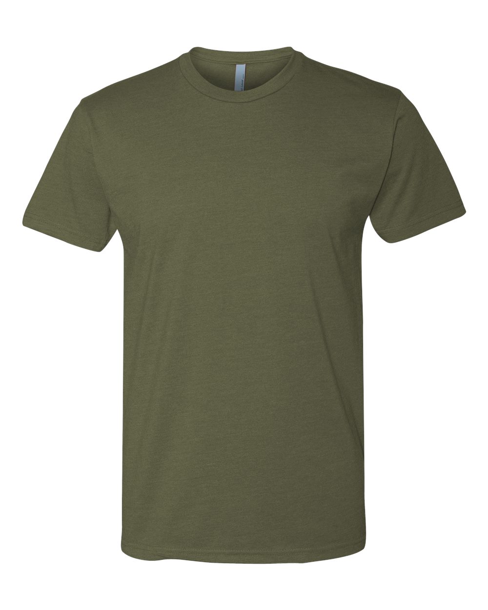 Front View of Military Green CVC T-Shirt - 6210