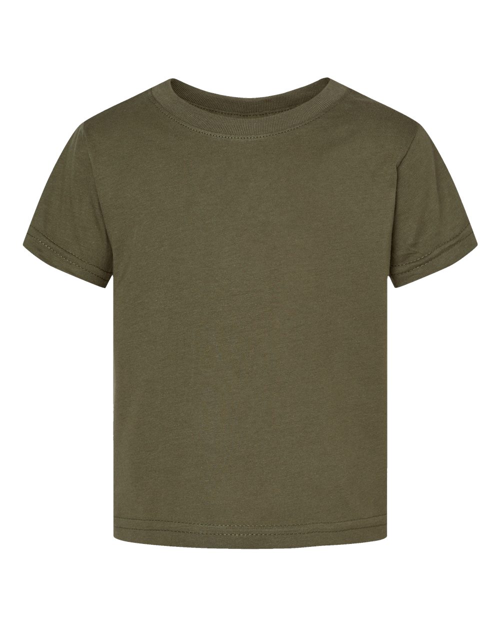 Front View of Military Green Infant Fine Jersey Tee - 3322