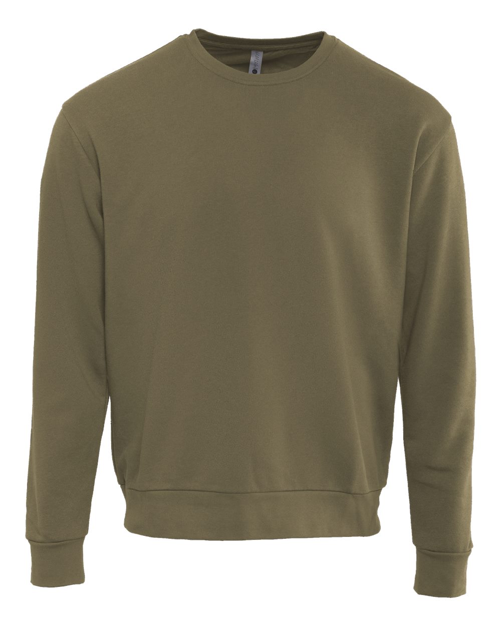 Front View of Military Green Santa Barbara Sweatshirt - 9003