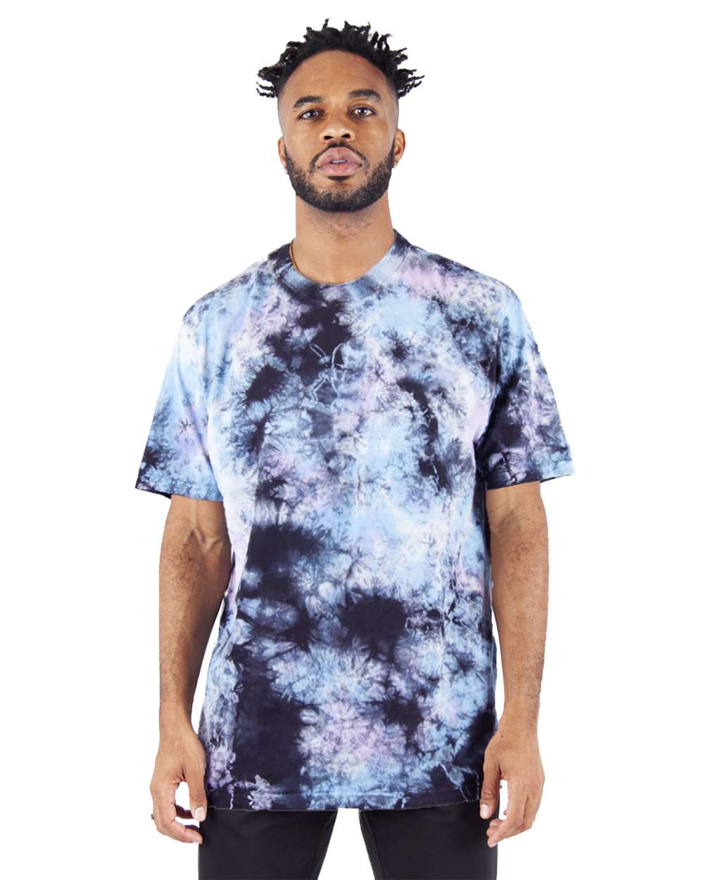 Front View of Milky Way Heavyweight Tie-Dye T-Shirt - SHTDSS
