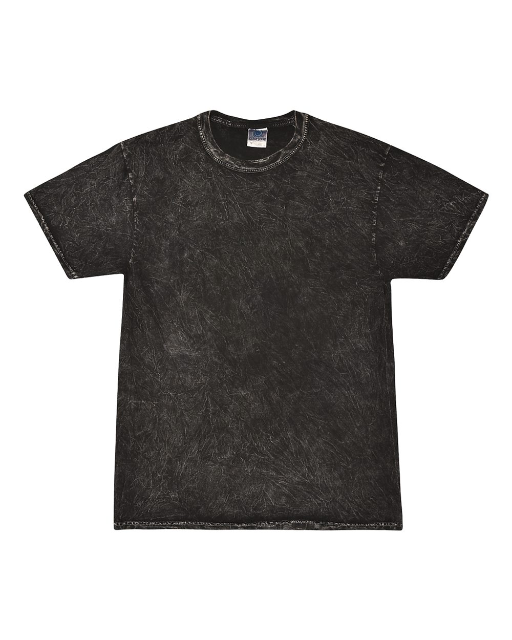 Front View of Mineral Black Youth Mineral Wash T-Shirt - 1300Y
