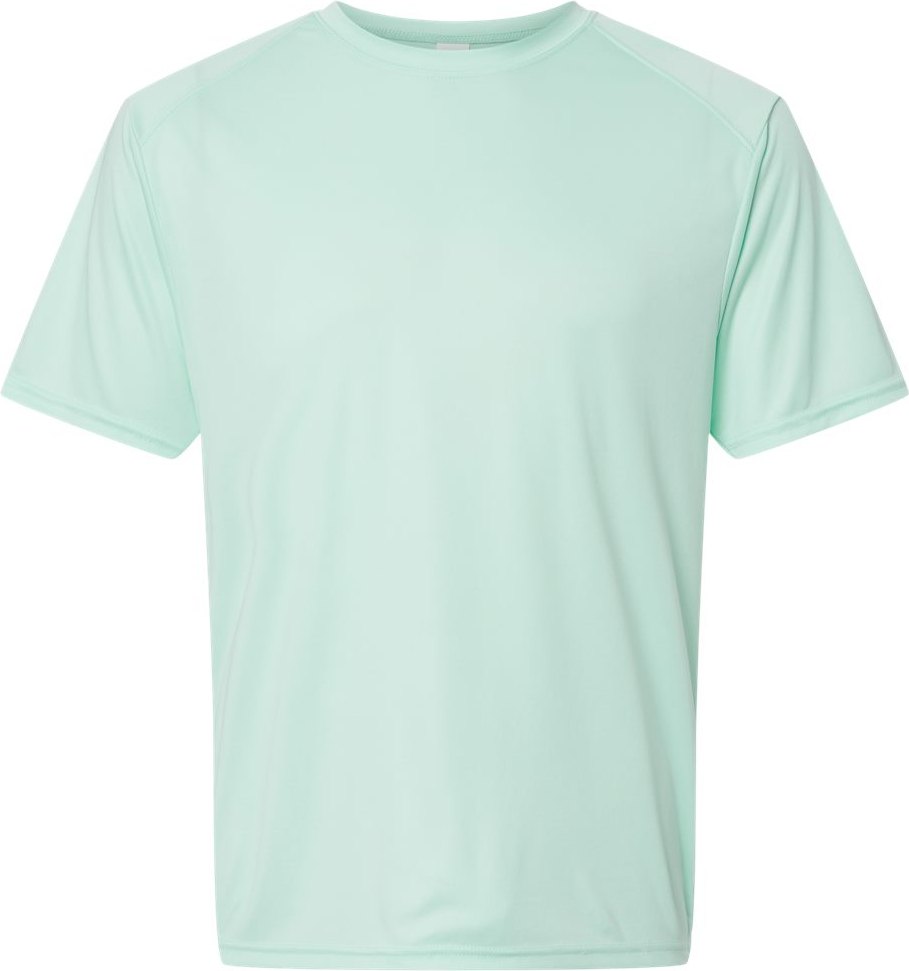 Front View of Mint Green Islander Performance T-Shirt - 200