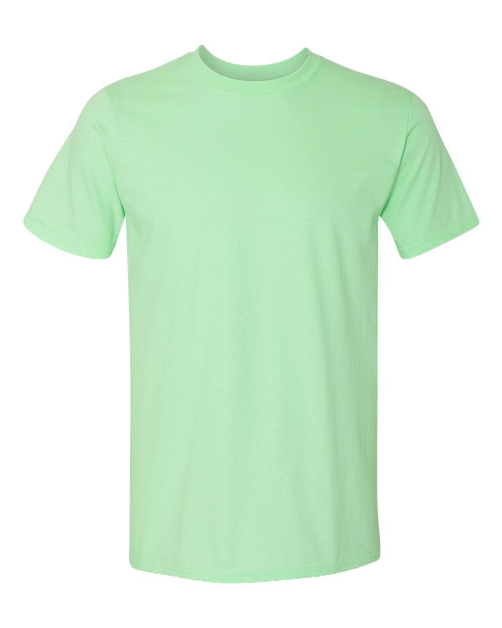 Front View of Mint Green Softstyle® T-Shirt - 64000