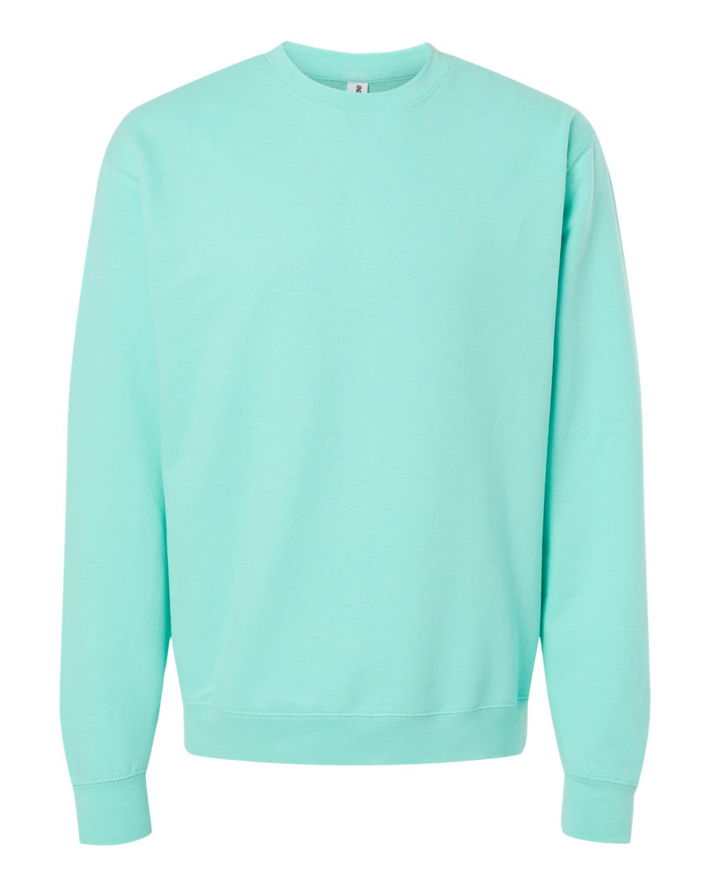 Front View of Mint Midweight Crewneck Sweatshirt - SS3000