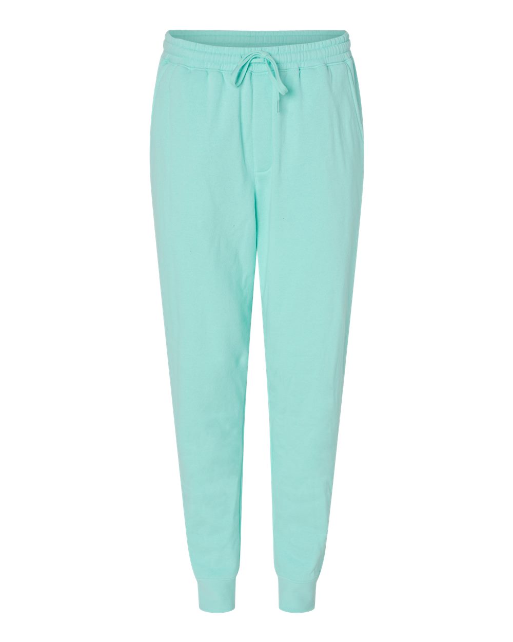 Front View of Mint Midweight Fleece Pants - IND20PNT