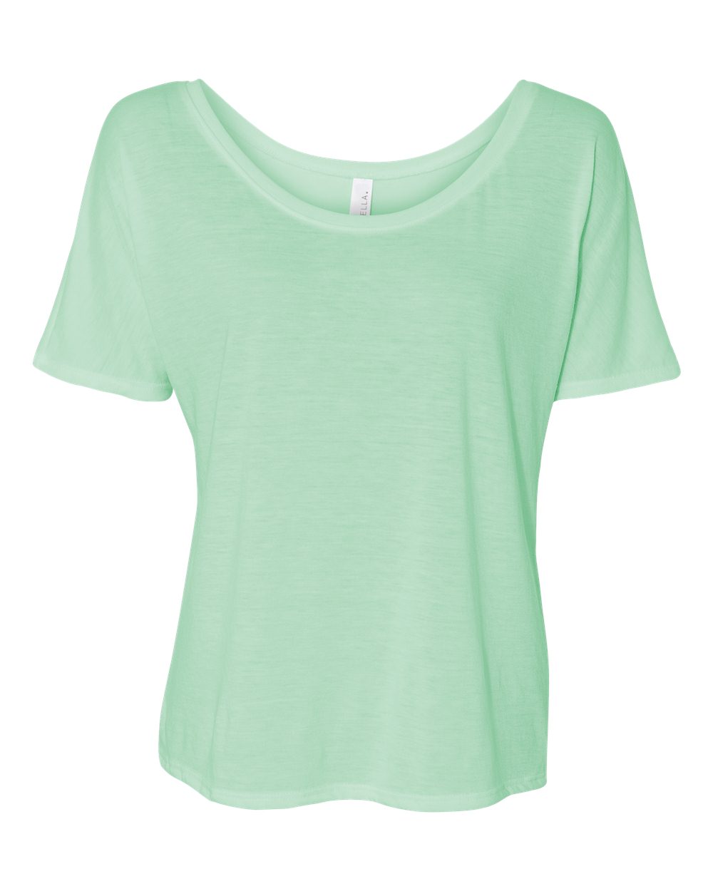Front View of Mint Women’s Slouchy Tee - 8816