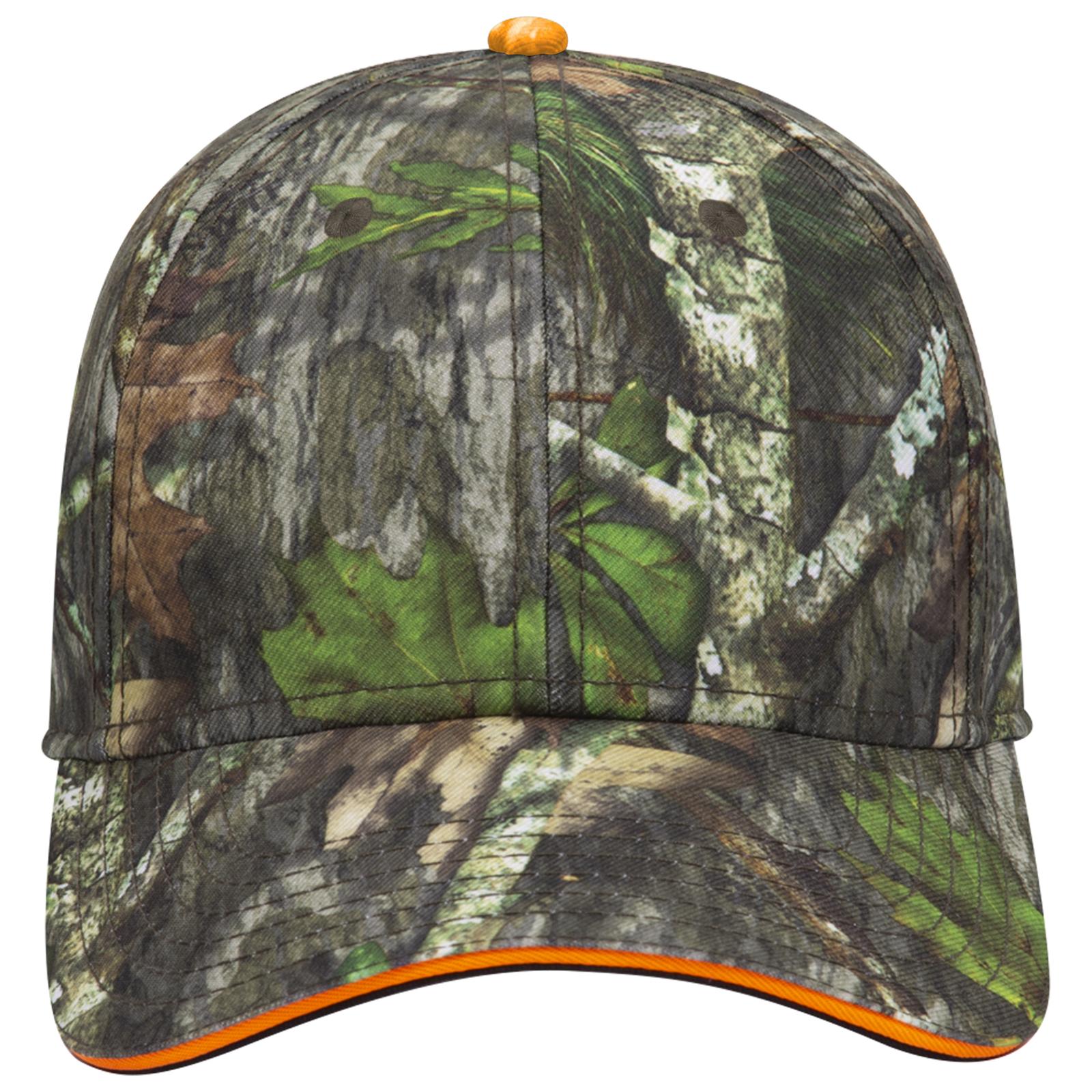 Front View of MO3 - Obsession OTTO CAP Mossy Oak Camouflage Sandwich Visor 6 Panel Low Profile Baseball Cap