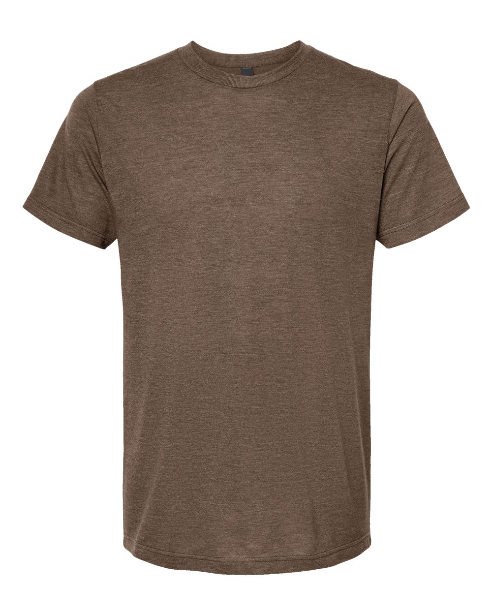 Front View of Mocha Tri Blend Tri-Blend T-Shirt - 254