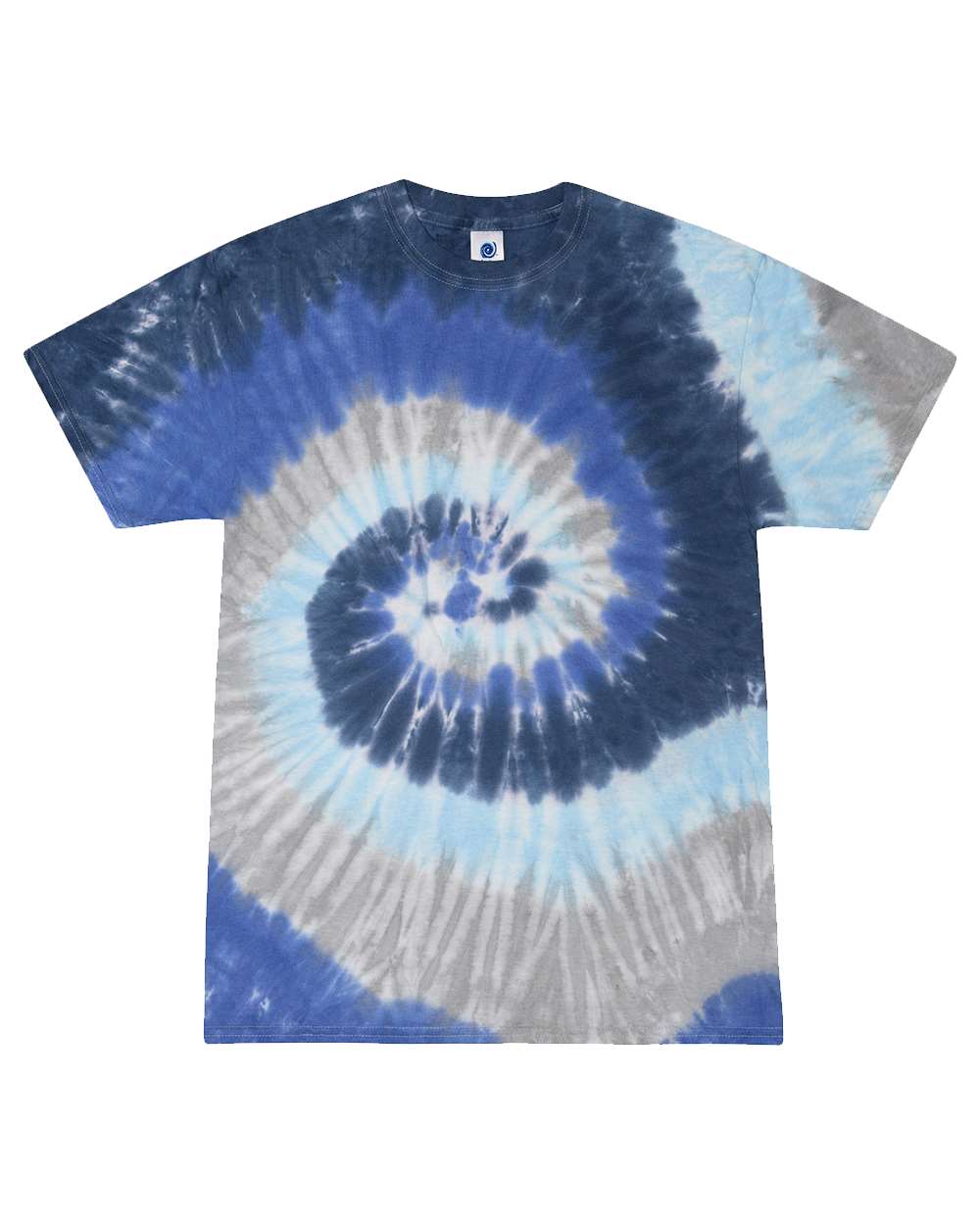 Front View of Moonbeam Multi-Color Tie-Dyed T-Shirt - 1000