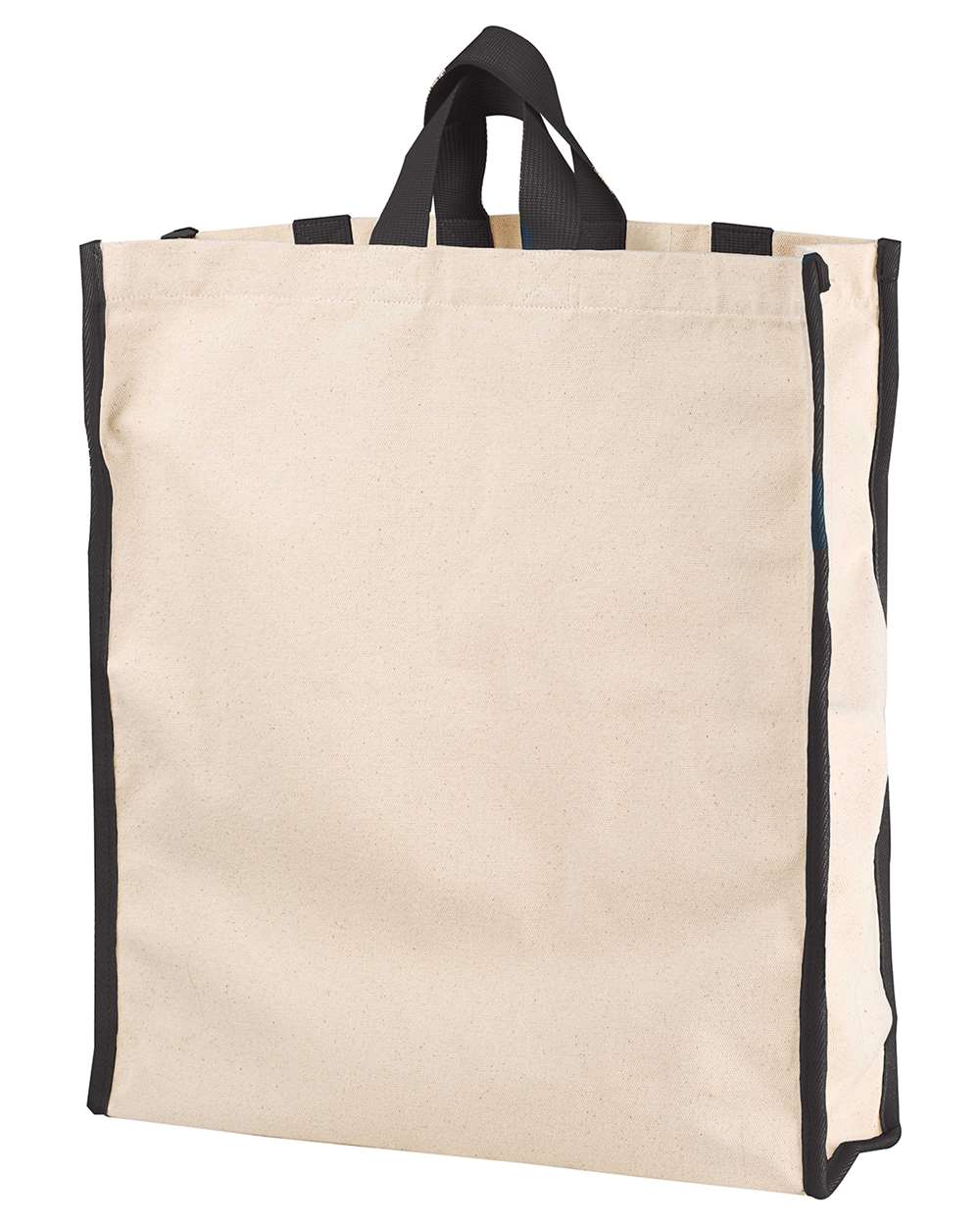 Front View of Natural/ Black Conference Hauler Duffel - BE280