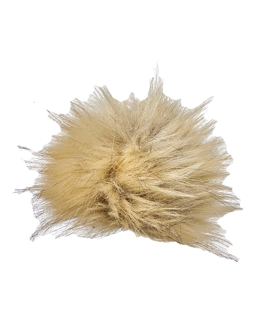 Front View of Natural/ Black Swapable Beanie Pom Pom - 5010JA