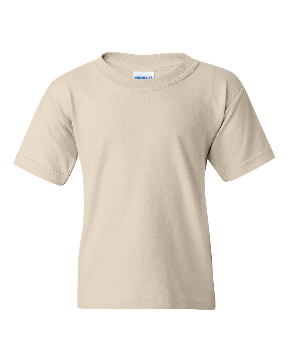 Front View of Natural Heavy Cotton™ Youth T-Shirt - 5000B