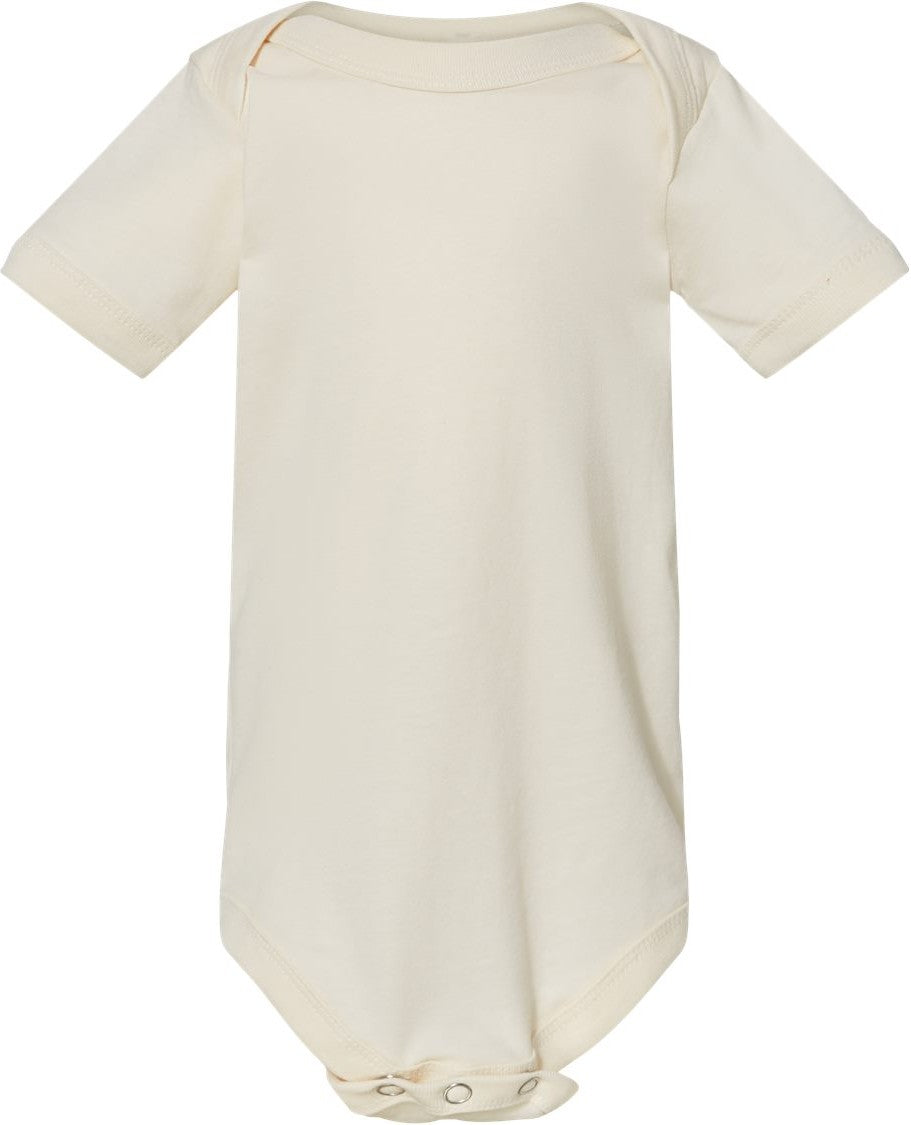 Front View of Natural Infant Jersey One Piece - 100B