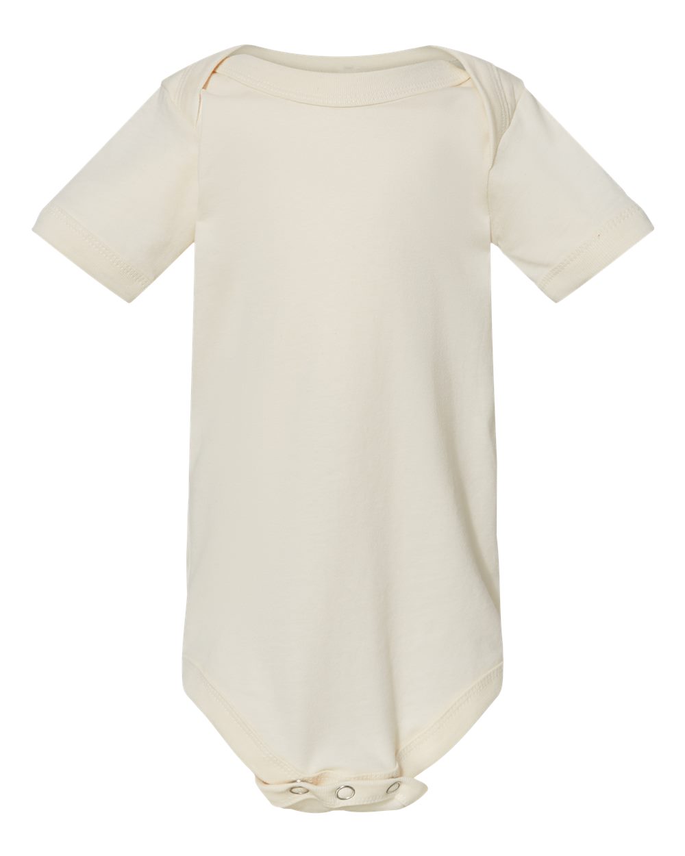 Front View of Natural Infant Jersey One Piece - 100B