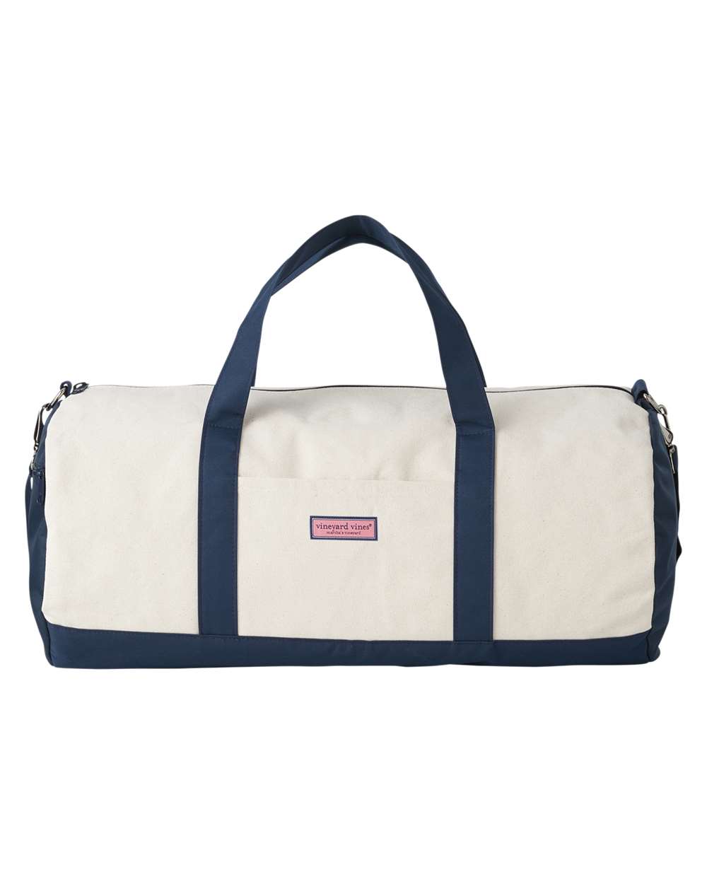 Front View of Natural Medium Duffle - D000241