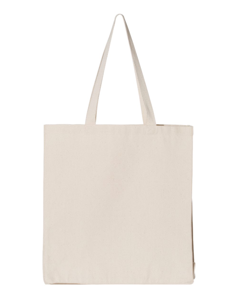 Front View of Natural Promotional Shopper Tote - OAD100