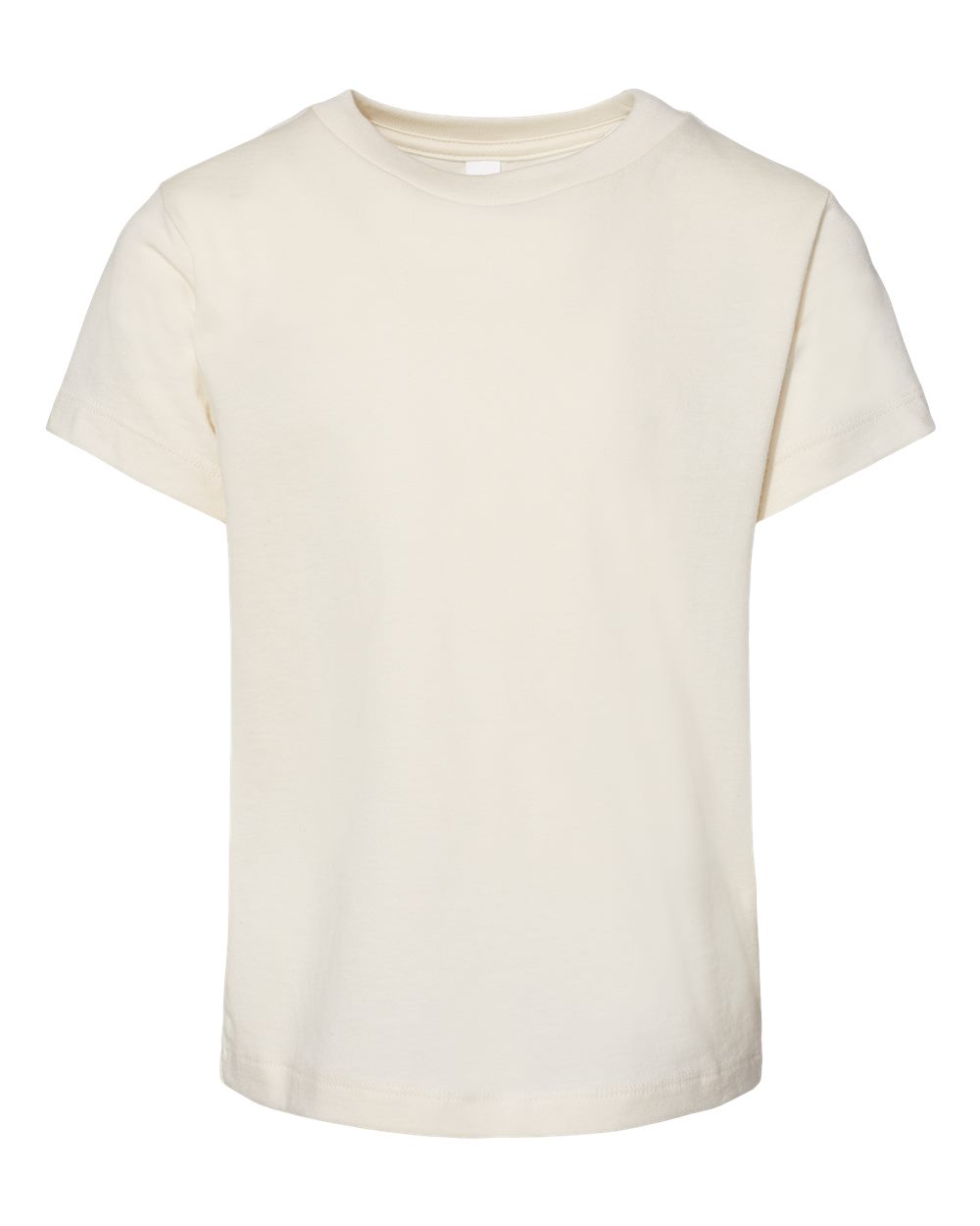 Front View of Natural Toddler Jersey Tee - 3001T